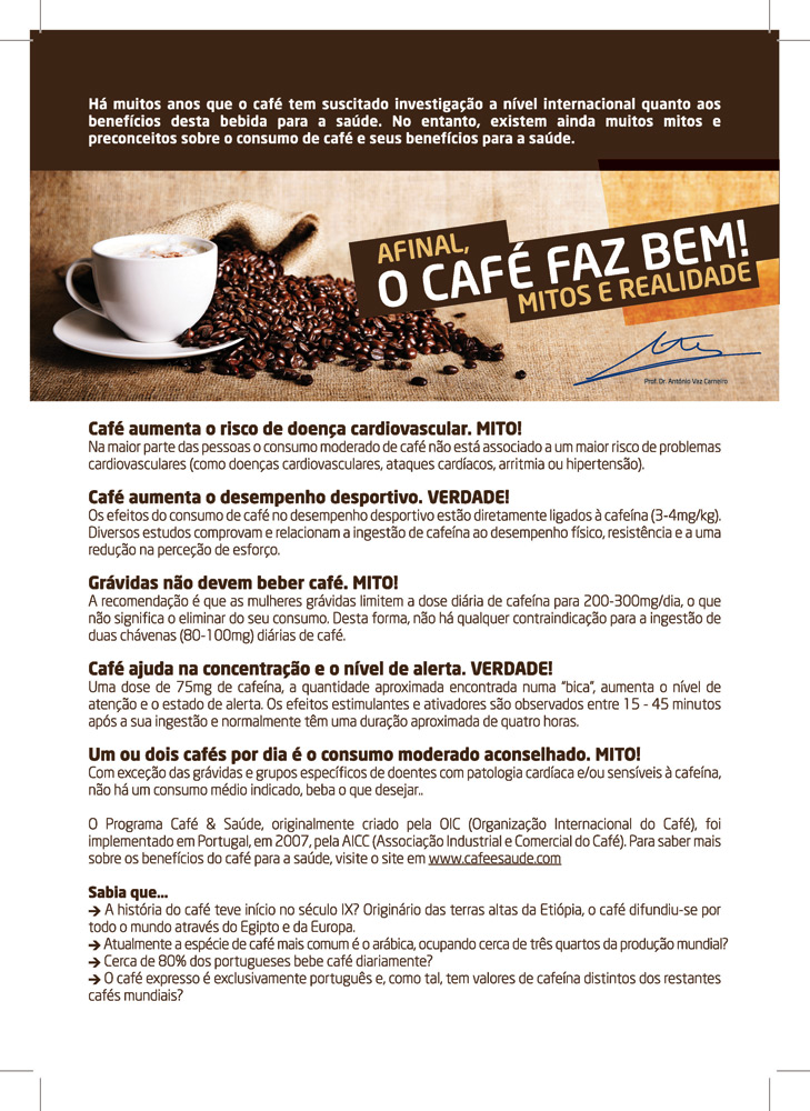 CAFÉ: mitos, curiosidades y realidades