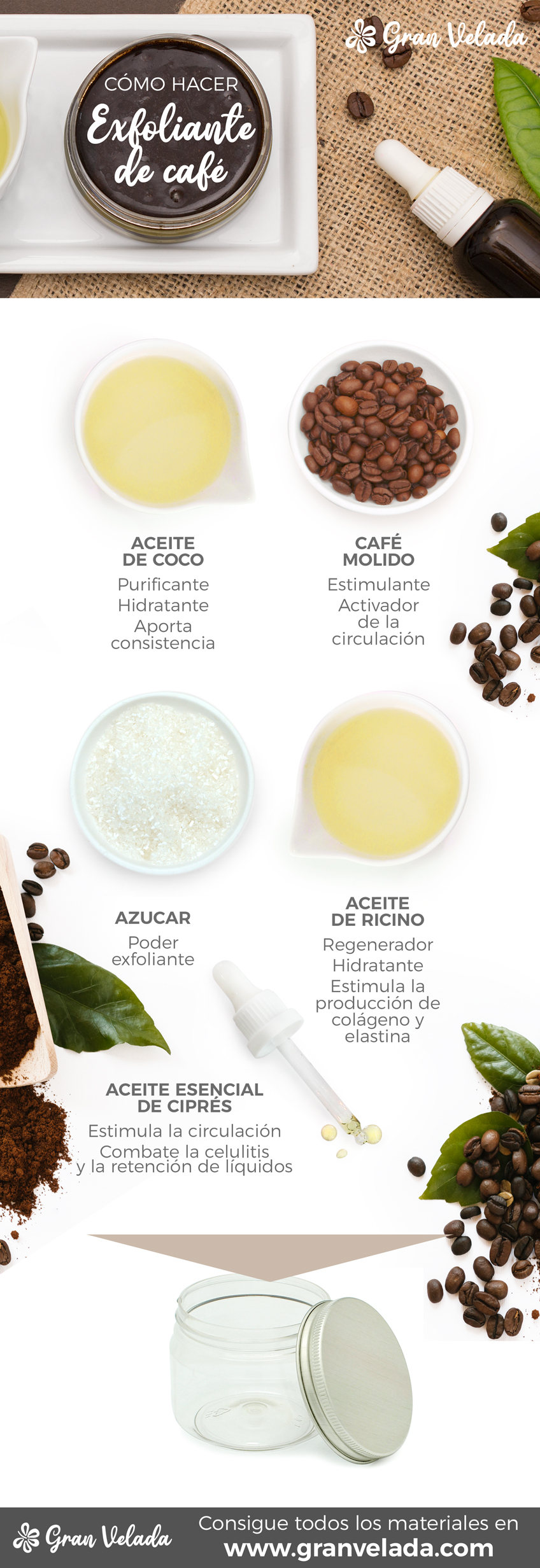 ¡Cómo hacer que el exfoliante corporal de café sea fácil en casa!
